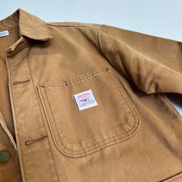 Pointer Brand LC King Brown Duck Canvas Chore Coat Made in USA Mens XS - Picture 3 of 16
